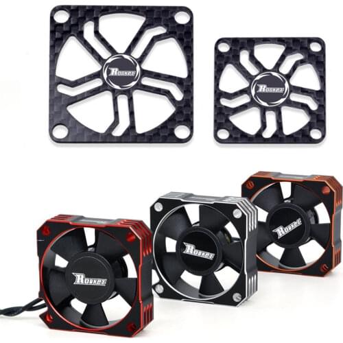 Surpass Hobby Carbon Fiber Heat Dissipation Fan Cover 30x30mm 40x40mm for 1/8 1/10 1/12 RC Car ESC Motor Heatsink Upgrade