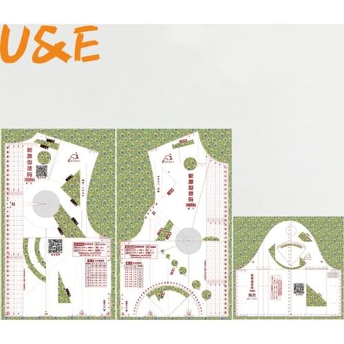 1:1 Fashion Cloth Design Ruler Crop Mold School Student Teaching Apparel Drawing Template Garment Prototype Ruler