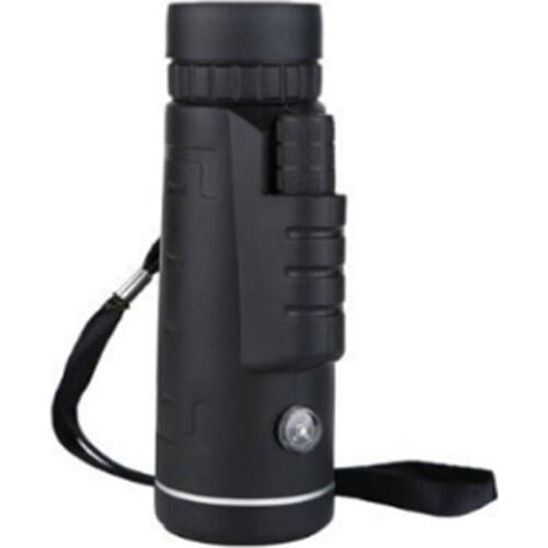 Powerful monocular long-distance 1km waterproof binoculars high quality hunting optics for smart phone 50X60 black monoculars