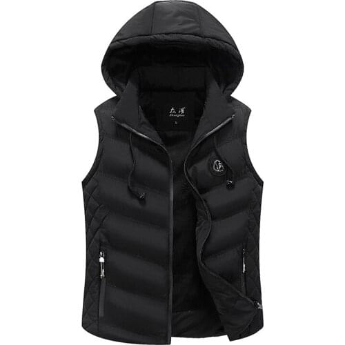 Cotton-padded Clothes Mens Jacket Slim Fit Thick Jacket Vest Clip Winter New Style Cotton-padded Clothes Casual