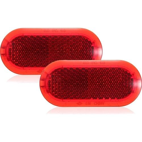 Pair CarDoor Interior Courtesy Door Red Warning Light Reflector For VW Beetle Caddy Polo Touran 6Q0947419