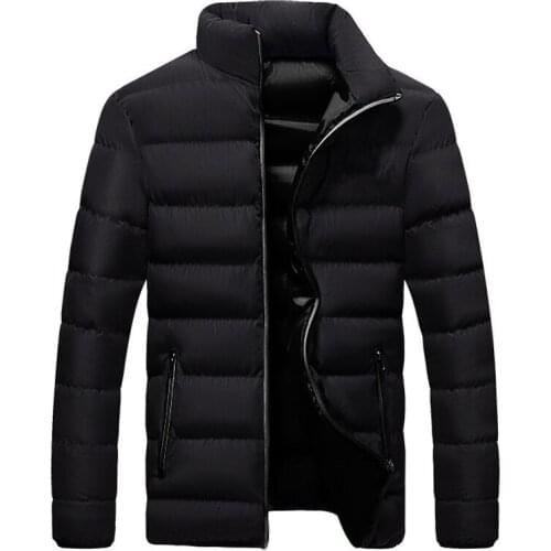 PARKLEES 2021 Winter Down Men Parkas Warm Windproof Waterproof Puffer Jacket Stand Collar Colorblock Plus Size Quilted Coats