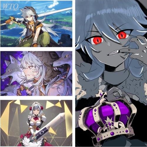 Genshin Impact Series Posters HD Poster Anime Game Posters Wall Poster Canvas Painting Wall Decor Wall Art Picture Home Decor