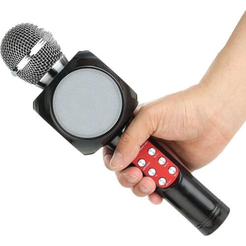 Professional Bluetooth Wireless Microphone Speaker Handheld Microphone Karaoke Mic Music Player Singing Recorder KTV Microphone