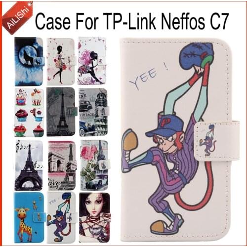 AiLiShi Factory Direct! Case For TP-Link Neffos C7 Luxury Flip PU Leather Case Exclusive 100% Special Phone Cover Skin+Tracking