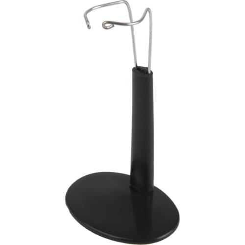 Black Adjustable Doll Stand Display Holder10-13cm for Doll Accessory