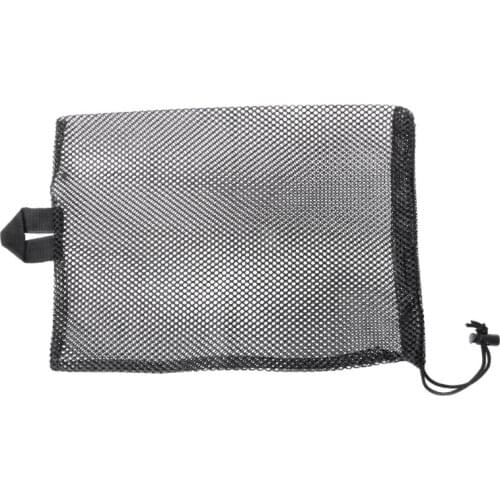 OOTDTY Quick Dry Swim Dive Net Bag Drawstring Type Water Sport Snorkel Flippers Storage Dive Mesh Holder