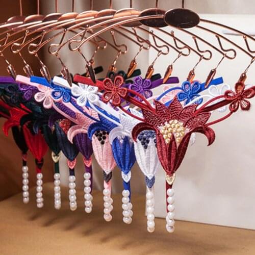 Passion Temptation Transparent Low-Rise Thong T-Pants Underwear Women Sexy Flower Beading Panties Ladies Erotic Briefs Lingerie