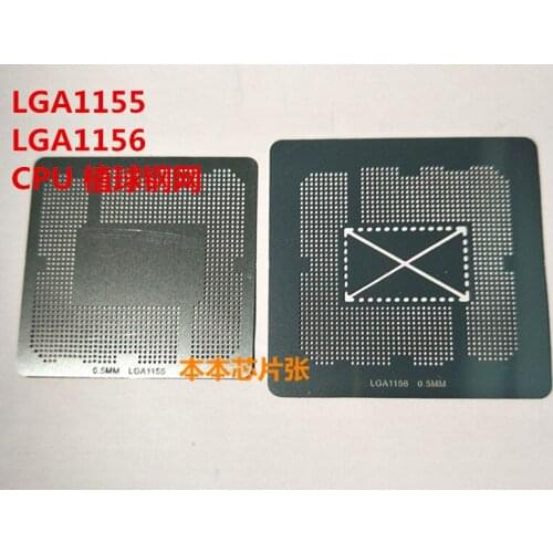 New Direct heating LGA1155 LGA1156 0.5MM CPU Stencil 10pcs/lot