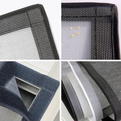 Custom size 8pcs 80x140cm Gray Household Window Screening Curtain Door