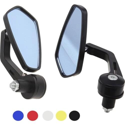 7/8'' 22mm Handlebar End Mirror For Motorcycle Handbar Side Rearview-Mirror For Honda PCX KTM duke 390 790 Kawasaki Z650 Z900RS
