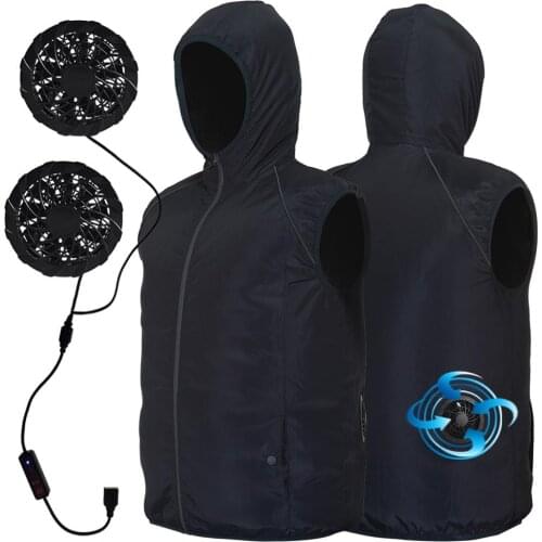 Fan Cooling Vest High Quality Three-speed Adjustable Sun Protection Breathable Reflective Vest Cycling Running Fishing Clothing