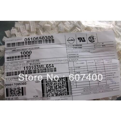 0510650300 CONN RCPT HOUSING 3POS 2MM NATL 51065-0300 MOLEX Connectors terminals housings 100% new and original parts