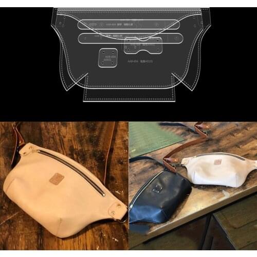 1 SET Handmade Chest bag Messenger bag Acrylic Stencil TemplateLeather Crafts Leather Sewing Tools DIY 32*16*5cm