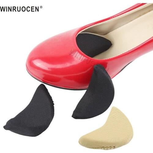 1 Pair New Women High Heel Half Forefoot Insert Toe Plug Cushion Pain Relief Protector Big Shoes Toe Front Filler Adjustment