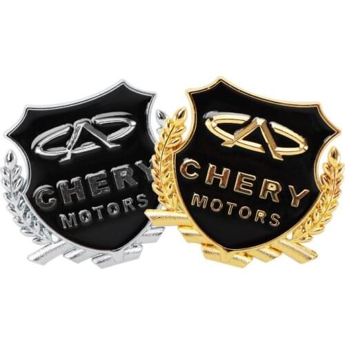 2pc 3D Metal Car Styling Side Window Car Door Sticker Decoration For Chery Tiggo 2 7 3 5 T11 M11 A1 Fulwin QQ A3 A5