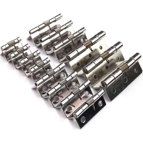 2pc Stainless spring steel Butt Hinge visagras abatible for cabinet wardrobe automatic door Furniture fittings hardware bisagras