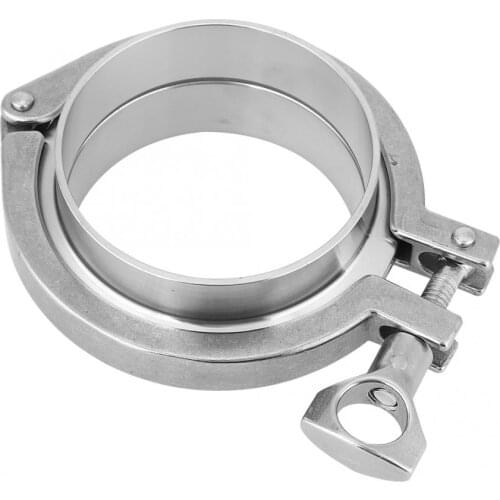 3 Inch Clamp 76mm Pipe OD Sanitary Stainless Steel Ferrule Union Set Homebrew