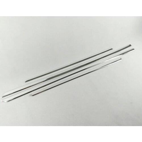 4PCS New Silver Car Styling ABS Chrome Exterior Door Body Trim Molding Accessories Side Trim Cover For Cadillac XT5 2016