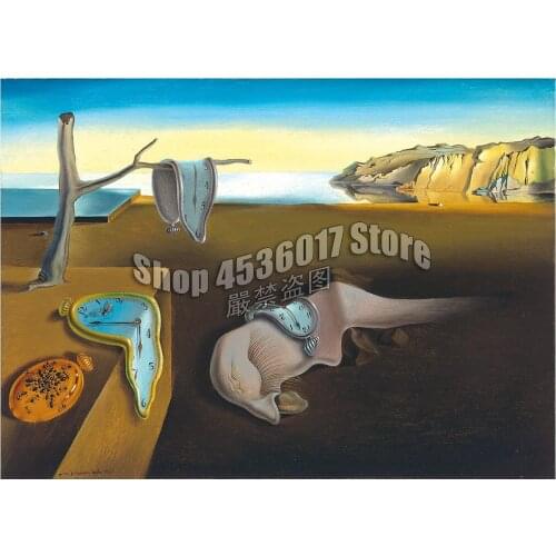 5D DIY Diamond painting Persistence of Memory Full square Diamond embroidery Cross Stitch Dali Landscape Rhinestone Mosaic gifts