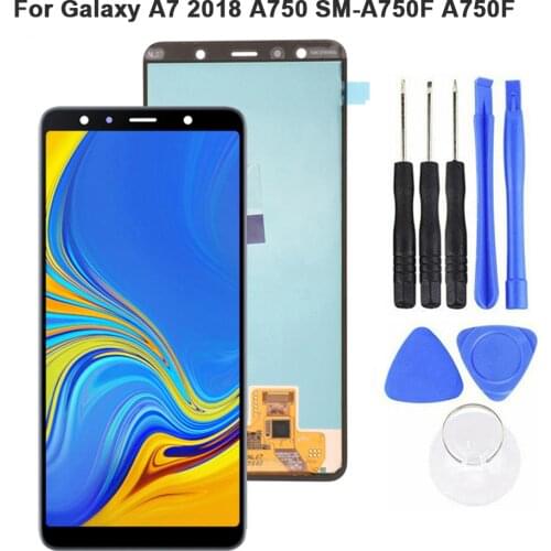 6.0'' For Samsung Galaxy A7 2018 A750F A750G A750FN Touch Screen Digitizer LCD Display For Samsung A750