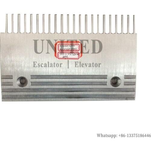Escalator Aluminum Comb Plate 5130667D10 5130667H01 L202.2mm W127.2mm Hole Space 140mm 22 Teeth LEFT