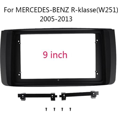 Auto Stereo Panel Bezel Faceplate Dash Frame Kit Car Radio Head Unit Fascias For MERCEDES-BENZ R-klasse(W251) 2005-2013