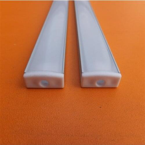 Free Shipping Hot Selling Flat Aluminum LED Profile with Diffuser for LEDs Strip Light Flush Mount Channel by fedex 2m/pcs