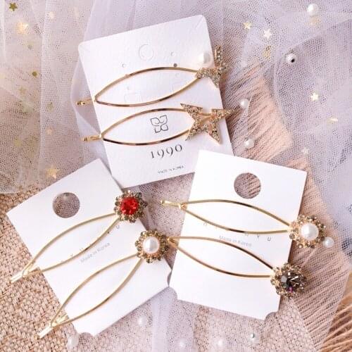 Glittering alloy flower Hairpins Headwear for Women Girls fashion Hair Clips Pins Barrette Tools hair Accessories Hair Ornaments