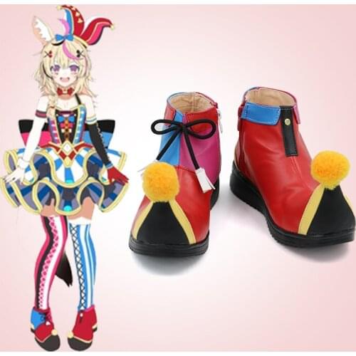 Vtuber Omaru Polka Cosplay Shoes Boots Halloween Costume Accessories Props