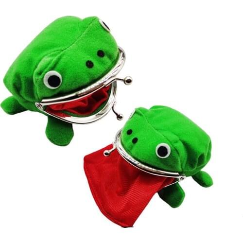Anime Cartoon frog purse Wallet Coin Purse Originality Manga Flannel Wallet Cheap Cute Purse