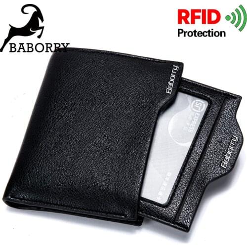 Rfid Mens Wallet Men Wallets Purse Men Walet Men Purse Man Thin Boys Short Small Slim Money Bag for Men Brand mens vallet