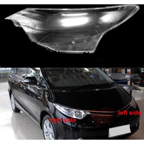 For Toyota Previa 2006 2007 2008 front Headlamps Transparent Cover Lampshades Shell Masks Headlight Shell Cover Lens