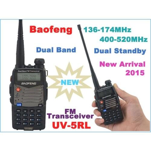 Baofeng UV-5RL 136-174MHz & UHF400-520MHz Dual Band 4W/1W 128CH FM 65-108MHz FM Portable Two-way Radio with Free Earpiece