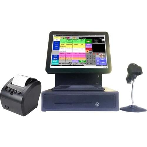 Whole set POS machine for hotel and bar POS system 15 inch touch screen Cash Register Point of Sale ComPOSxb Brand full set