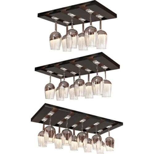 D0AD Firm Frame and Strong Load Bearing Design Wine Glass Organizer Not Easy to Break