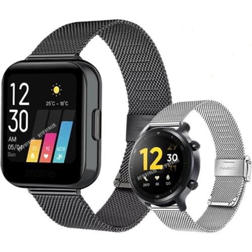 Milanese Watchband For Realme Watch S Strap Bracelet Smart Watch Band Stainless Steel Wristband For Realme Watch Correa