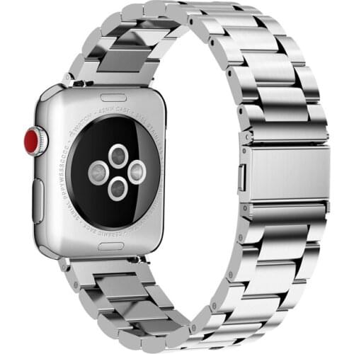 Luxury Strap for Apple watch band 44mm 40mm iWatch band 38mm 42mm Stainless Steel metal Watchband bracelet Apple watch 5 4 3 2 1