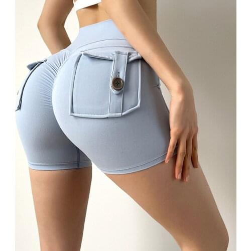 Sexy Scrunch Push Up Butt Yoga Pants Women High Waist Fitness Workout Legging Gym Shorts Femme Running Shorts Tight Sport Shorts