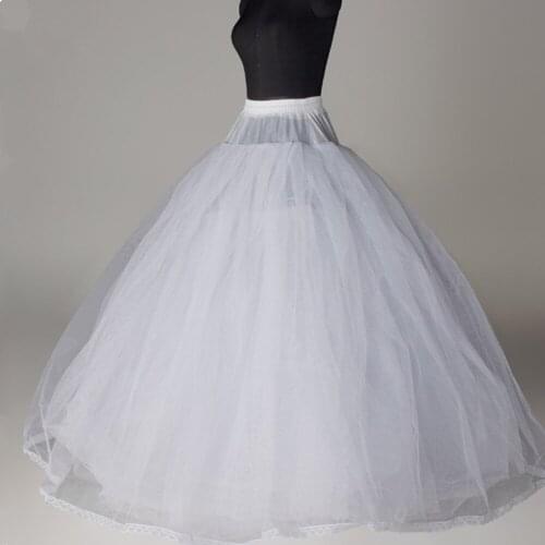 Wedding Petticoat Cheap Bridal Wedding Accessories White Petticoat With Hem Lace Appliques Ball Gown Petticoat For Wedding Dress