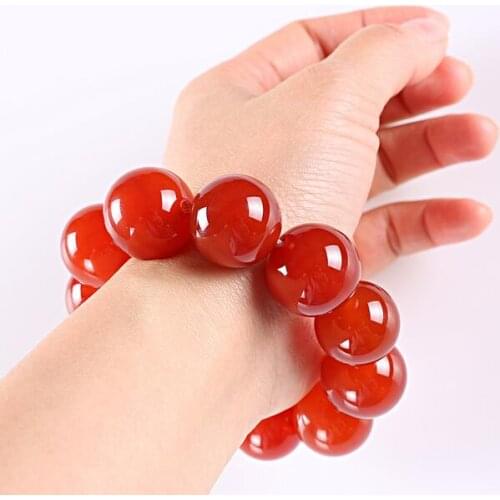 Dark Green 100% Natural brazil agate Beads Women Mens Gift Bracelets Nephrite Qing Jades Jewelry