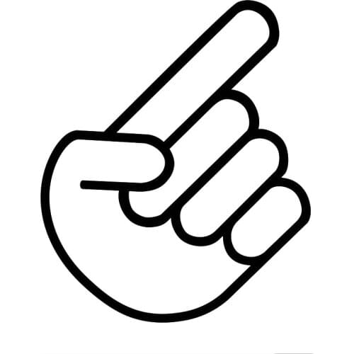 11cm*13.3cm Teaser Funny Hand Gesture Car Sticker Vinyl Motorcycle Decals Car-styling S6-3243