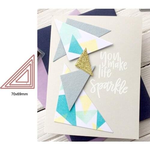 High Quality Triangle Popular Useful Suit Decoration Metal Cutting Dies For DIY Scrapbooking Paper Cards Crafts New 2019