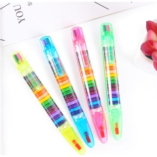 1/4pcs Colorful Painting 20 Colors Wax Crayon Baby Souvenirs Wedding Gifts for Guests Kids Back To School Present Party Favors