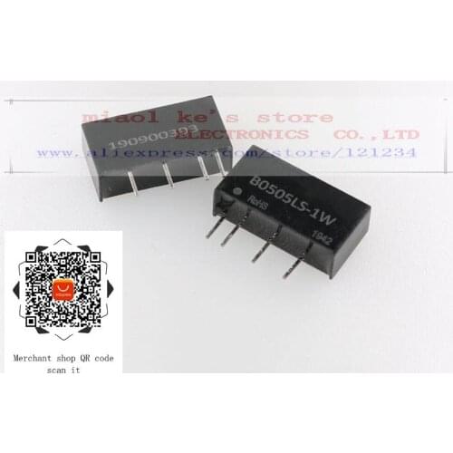 [1pcs]100%New: B0505LS-1W B0505LS-1WR2 - 5V to 5V DC-DC isolated power module chip straight plug SIP4