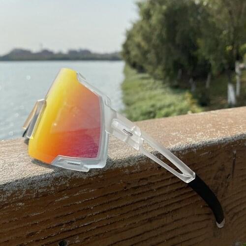 2021 Women Sunglasses Polarized 4 Lens Mens Sunglasses Bicycle Glasses for Fishing Bicycle Accessories Square Bike Sunglasses