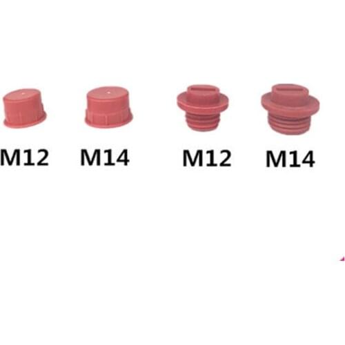 350PCS Diesel Common Rail Injector Connect Joint Dust Cap And Oil Tube Pipe Dust Plug with M12 M14
