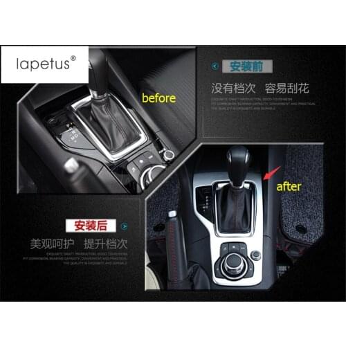 Accessories For Mazda 3 AXELA Hatchback Sedan 2014 2015 2016 Transmission Shift Stalls Gearshift Box Molding Cover Trim 1 Pcs