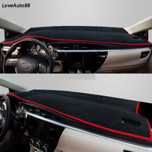 Car Left Right Hand Drive Dashboard Cover Mat Sun Shade Cushion Pad Protector Carpet Trim For Toyota Corolla 2008-2013 2014-2018