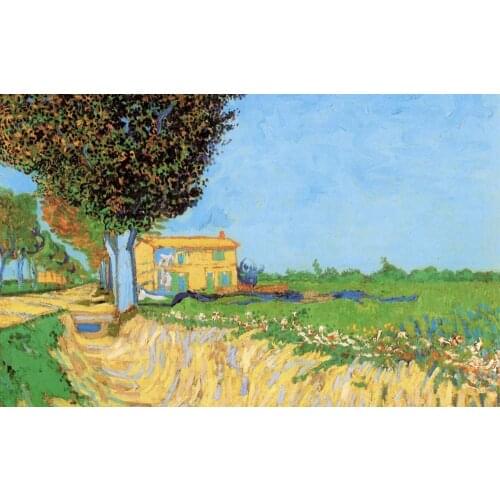 Bigger is Better 400x300MM Magnets JM10006 Painting_of_Vincent_Van_Gogh_-_A_lane_near_arles